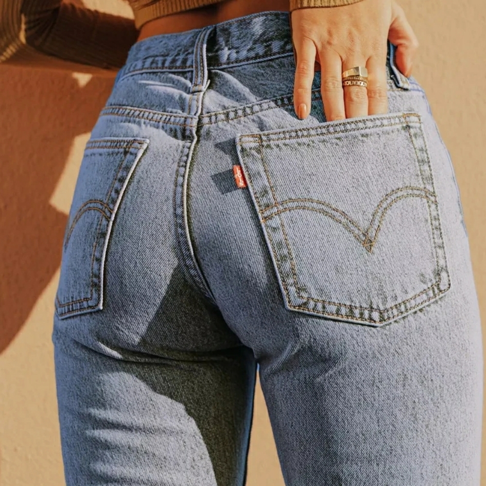 NEW high rise levi's wedgie 90s y2k grunge boho indie urban mom denim blue jeans